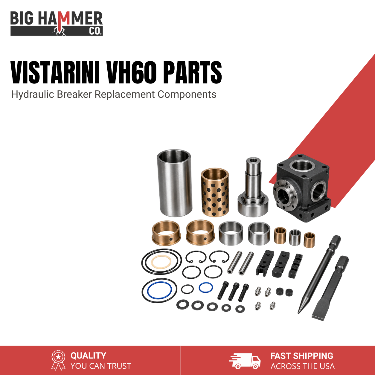 All Parts for Vistarini VH60 Hydraulic Breaker