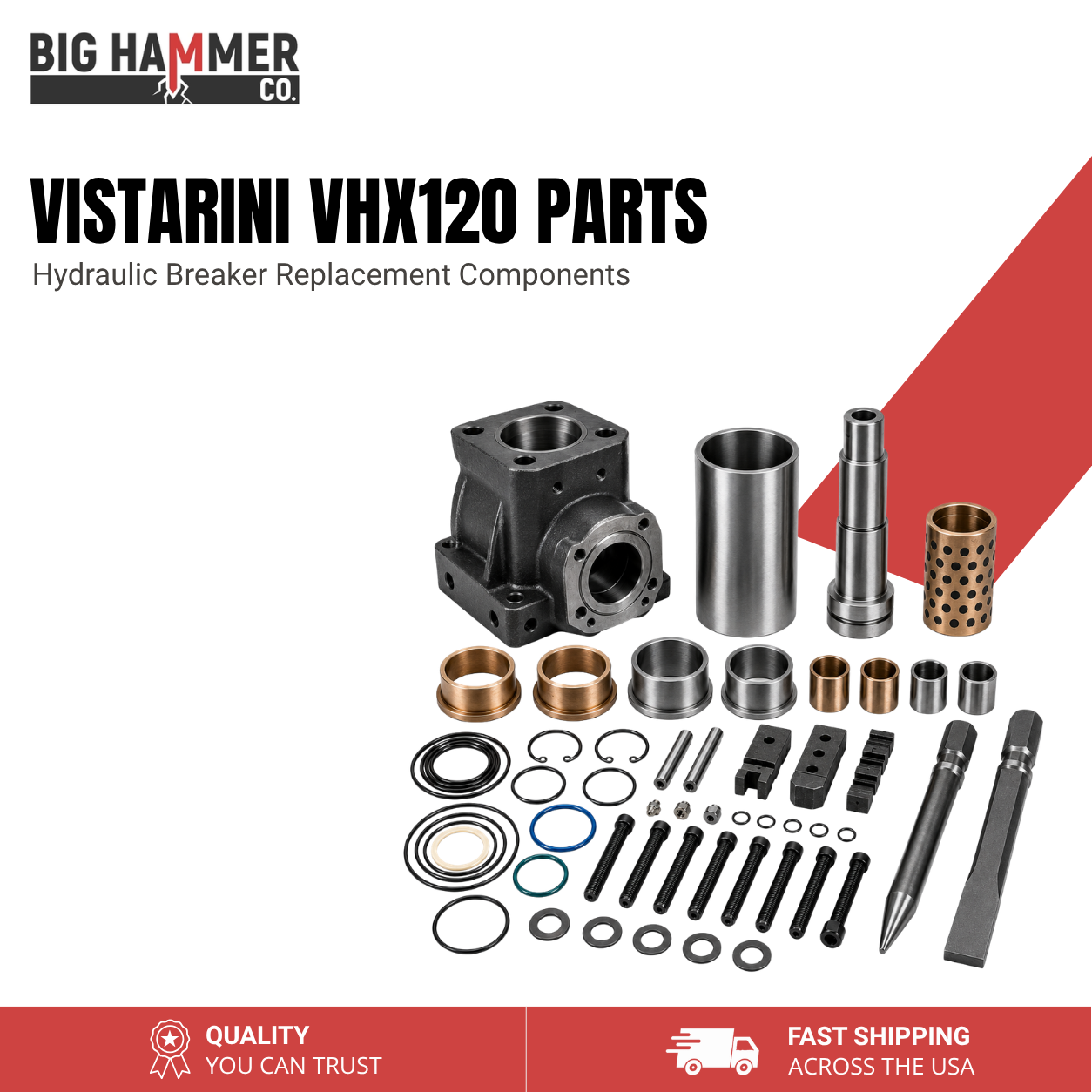 All Parts for Vistarini VHX120 Hydraulic Breaker
