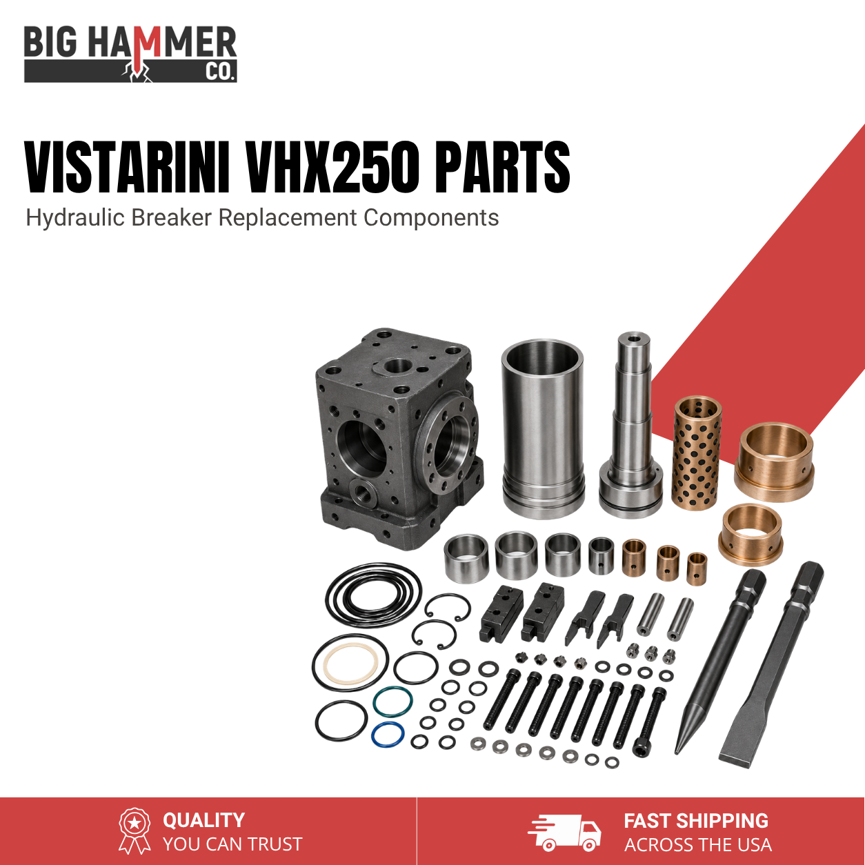 All Parts for Vistarini VHX250 Hydraulic Breaker
