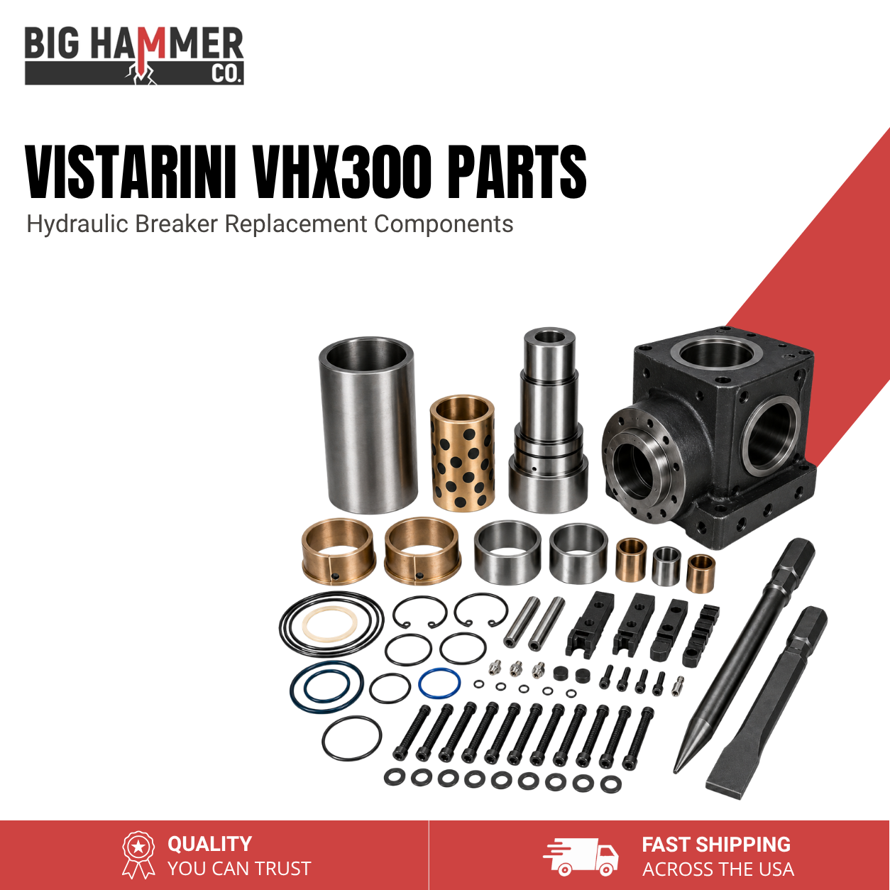 All Parts for Vistarini VHX300 Hydraulic Breaker