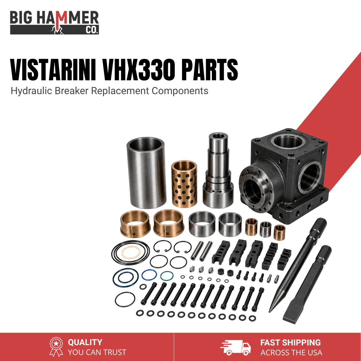 All Parts for Vistarini VHX330 Hydraulic Breaker