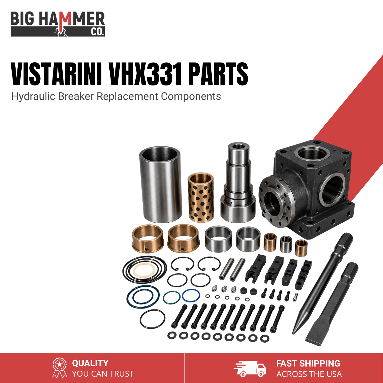 All Parts for Vistarini VHX331 Hydraulic Breaker
