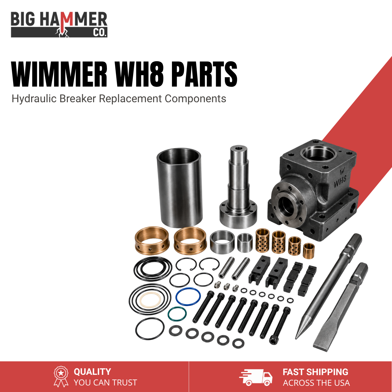 All Parts for Wimmer WH8 Hydraulic Breaker
