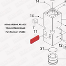 Allied AR160B, AR160C Tool Retainer Bar