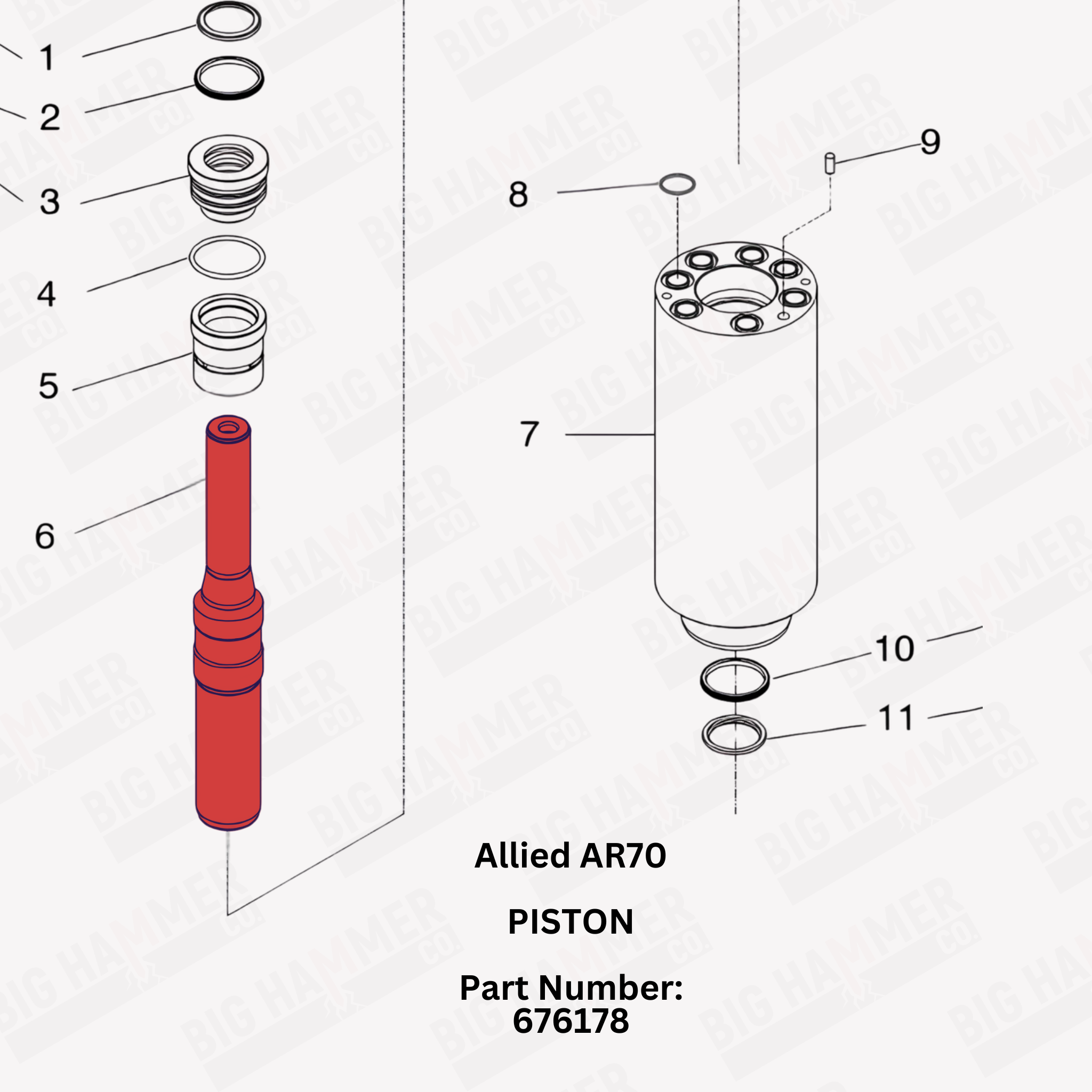 Allied AR70 Piston