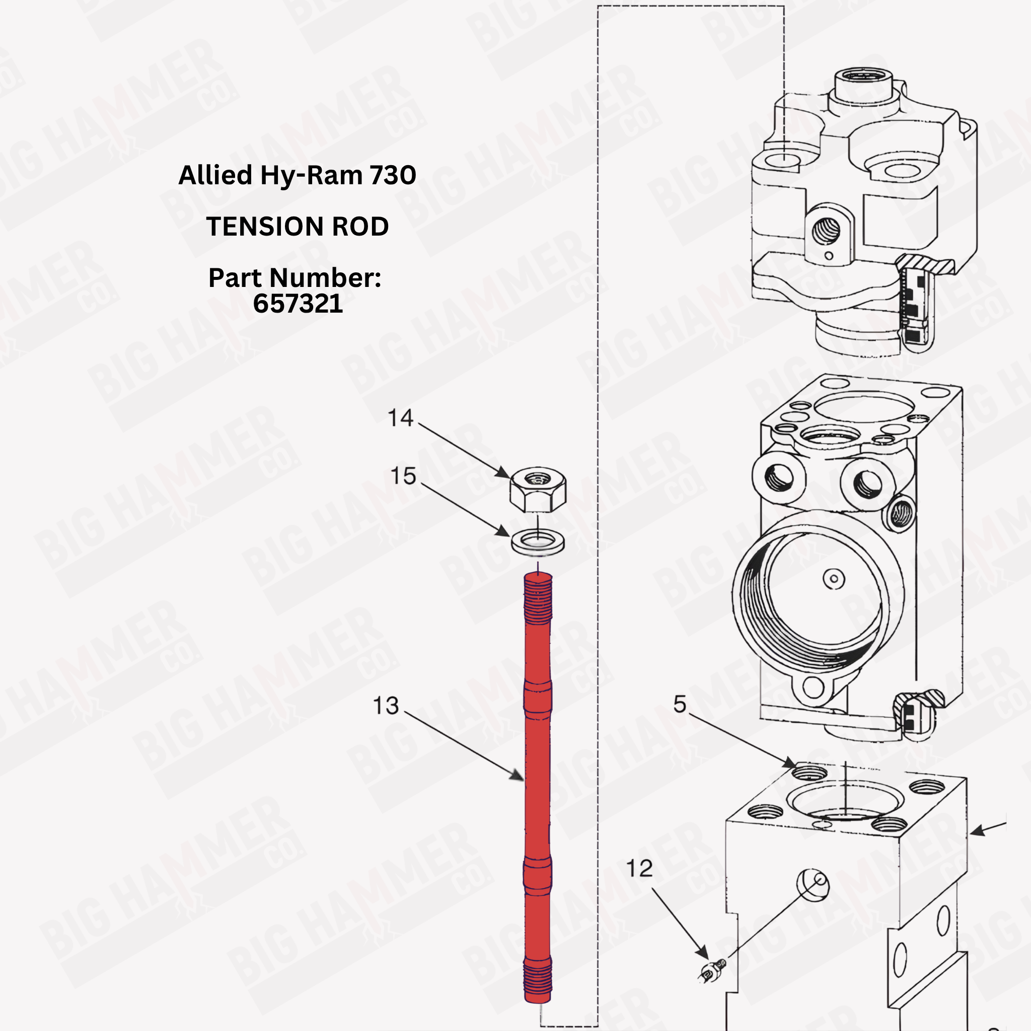 Allied Hy-Ram 730 Tension Rod