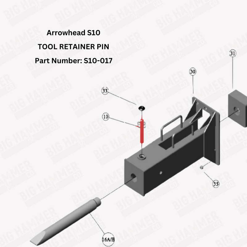 Arrowhead S10 Tool Retainer Pin