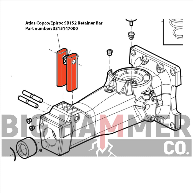 Atlas Copco/Epiroc SB152 Retainer Bar