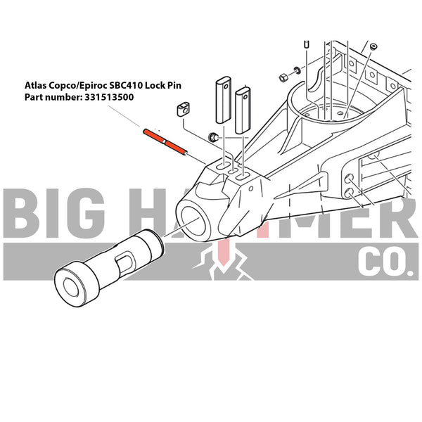 Atlas Copco/Epiroc SBC410 Lock Pin