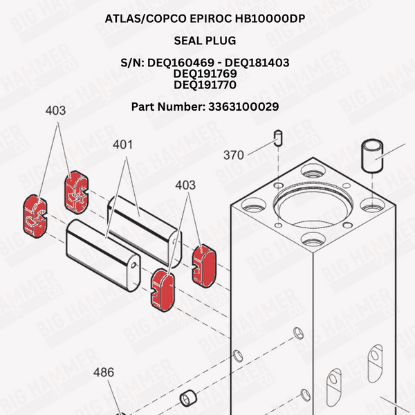 Atlas/Copco Epiroc HB10000DP Plug