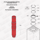 Atlas Copco/Epiroc HB2000, HB2000DP Piston