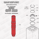 Atlas Copco/Epiroc HB2500, HB2500DP, EC155T, EC155TCL Piston