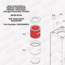 Atlas Copco/Epiroc HB3000, HB3000DP, HB3100, HB3100DP, Chicago Pneumatic CP3050 Upper Bushing