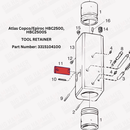 Atlas Copco/Epiroc HBC2500, HBC2500S Tool Retainer