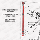 Atlas Copco/Epiroc MB1600 Side Bolt Complete