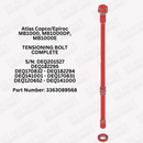 Atlas Copco/Epiroc MB1000, MB1000DP, MB1000E Side Bolt Complete