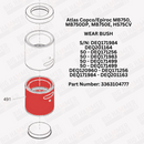 Atlas Copco/Epiroc MB750, MB750DP, MB750E, HS75CV Lower Bushing