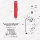 Atlas Copco/Epiroc MB750, MB750DP, MB750E, MB700, MB700DP, HS75CV Piston