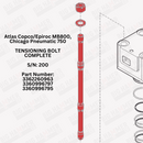 Atlas Copco/Epiroc MB800, Chicago Pneumatic 750 Side Bolt Complete