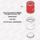 Atlas Copco/Epiroc MB800, Chicago Pneumatic 750 Upper Bushing
