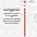 Atlas Copco/Epiroc PB530, Chicago Pneumatic CP550, RX11 Side Bolt Complete