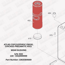 Atlas Copco/Epiroc PB530, Chicago Pneumatic RX11 Wear Bush