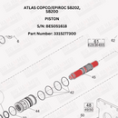 Atlas Copco/Epiroc SB202, SB200 Piston