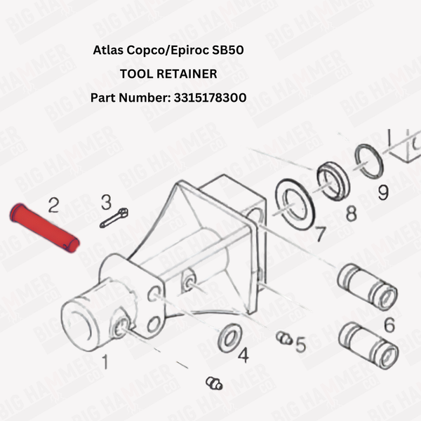 Atlas Copco/Epiroc SB50 Tool Retainer