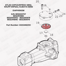 Atlas Copco/Epiroc SB52, Krupp KRP52U, Kubota KM55 Diaphragm
