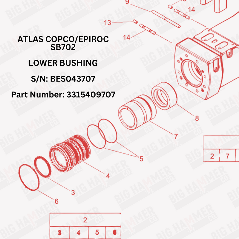 Atlas Copco/Epiroc SB702 Lower Bushing
