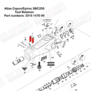 Epiroc SBC255 Tool Retainer