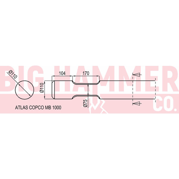 Atlas Copco/Epiroc MB1000 points and chisels