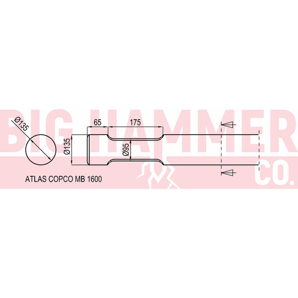Atlas Copco/Epiroc MB1600 Points and Chisels