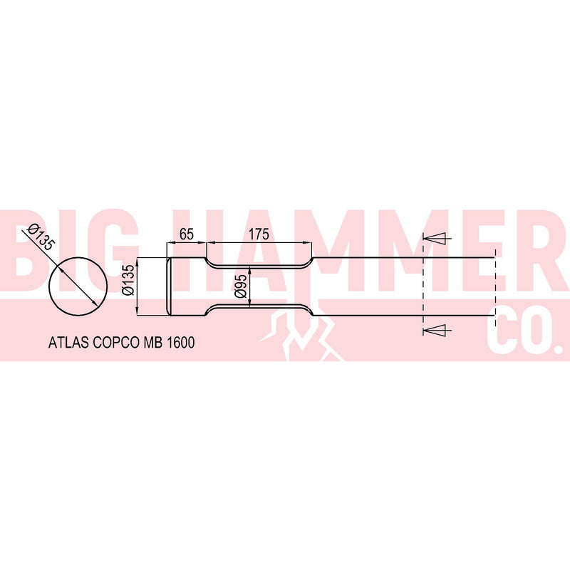 Atlas Copco/Epiroc MB1600 Points and Chisels