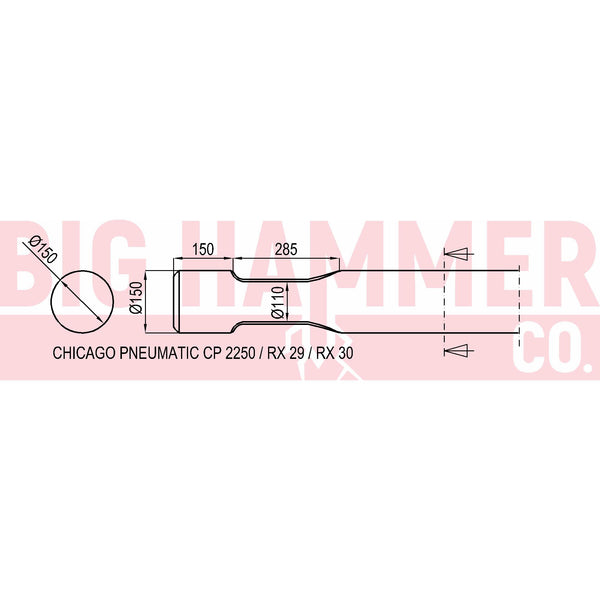 Chicago Pneumatic  CP 2250 , RX 29 , RX 30 Points and chisels