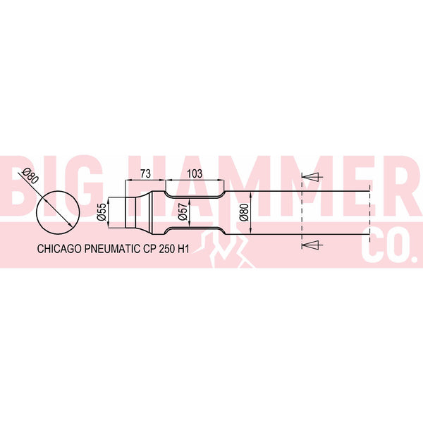 Chicago Pneumatic CP 250 H1 points and chisels