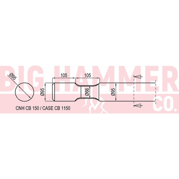 CNH CB150, CASE CB1150 Point and Chisel