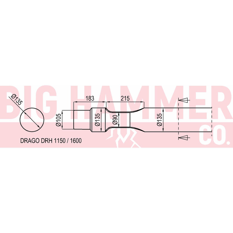 Drago DRH1150 , 1600 Chisel and Point