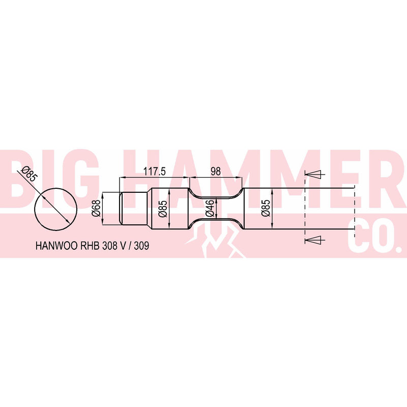 Hanwoo RHB308V , 309 Chisel and Point