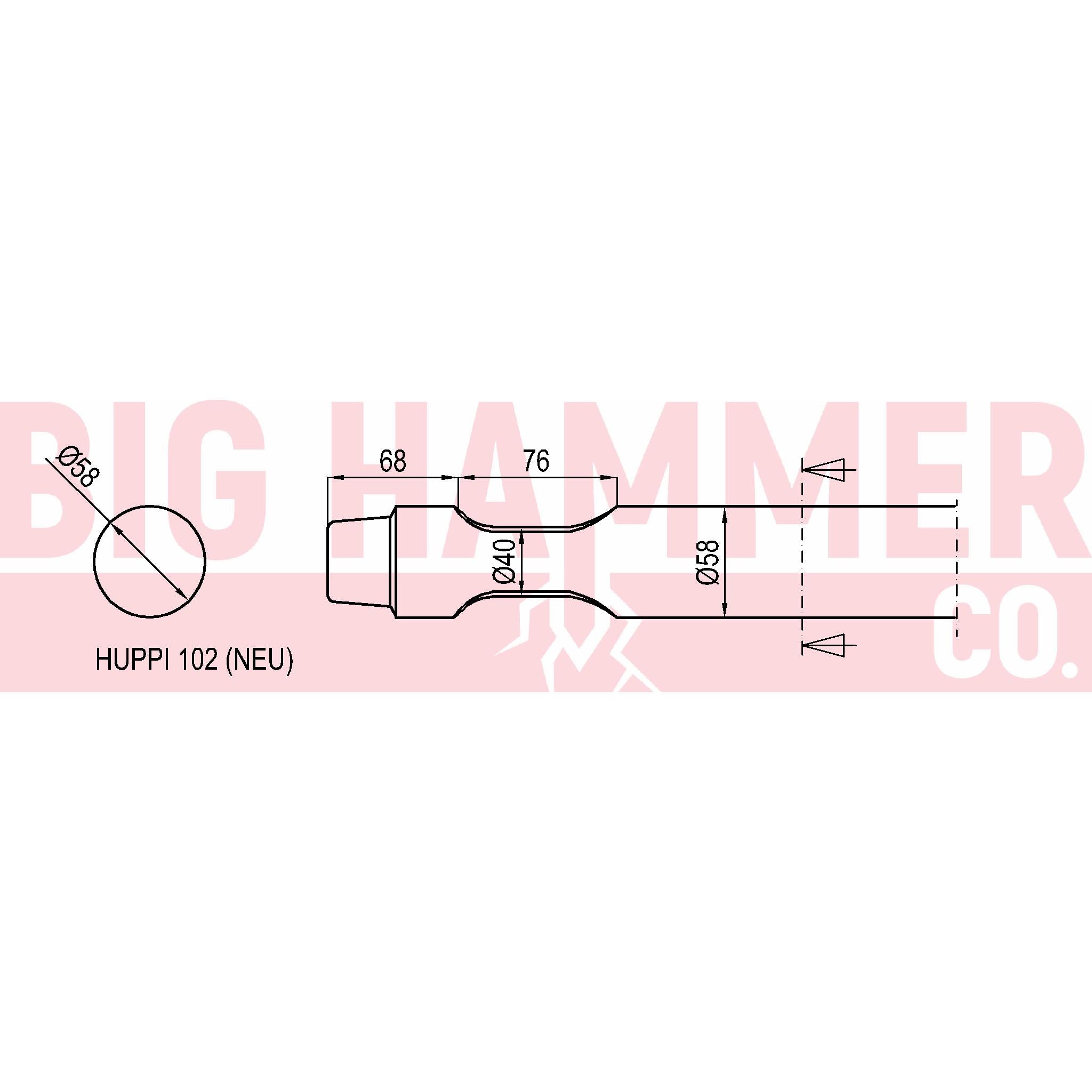 Huppi 102 (NEU) Chisel and Point