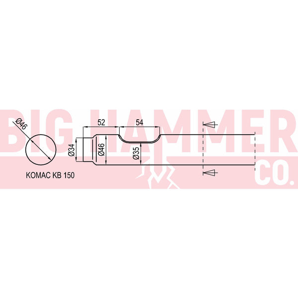 Komac KB 150 points and chisels