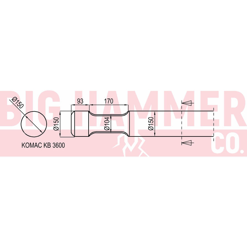 Komac KB3600 points and chisels