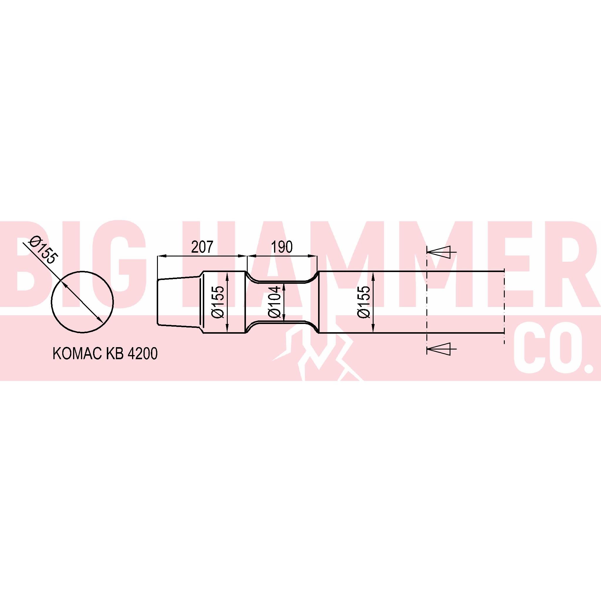 Komac KB4200 points and chisels