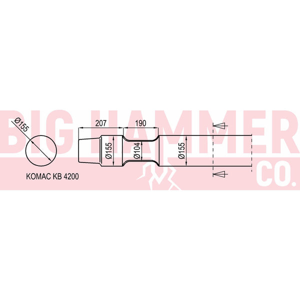 Komac KB 4200 points and chisels