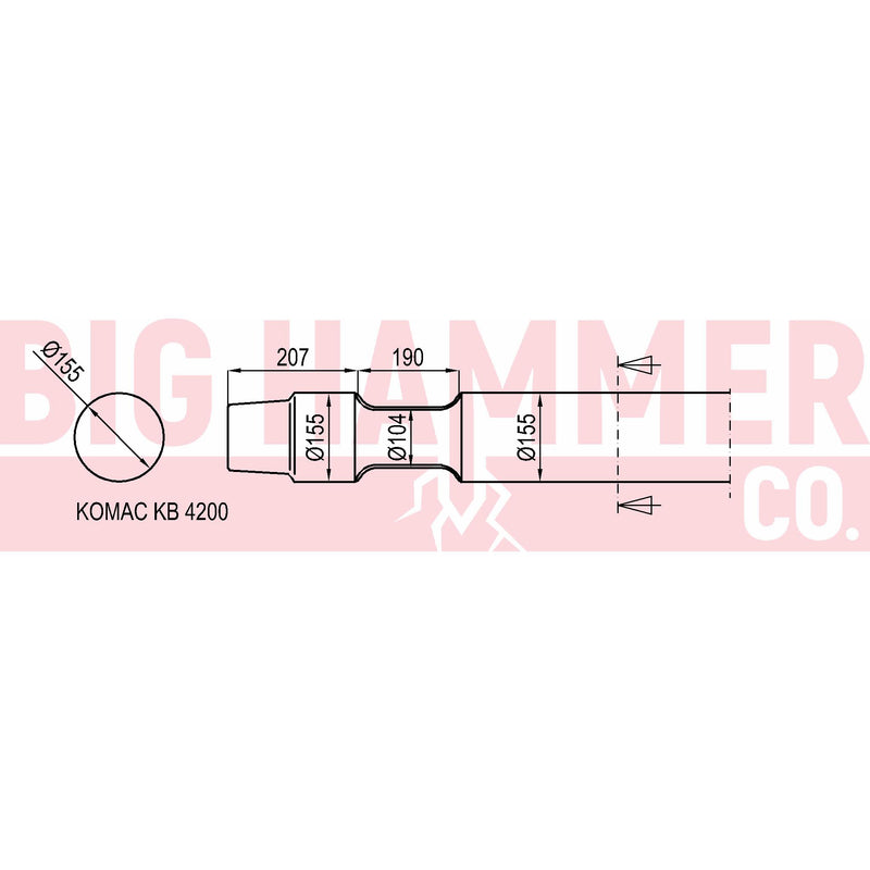 Komac KB4200 points and chisels