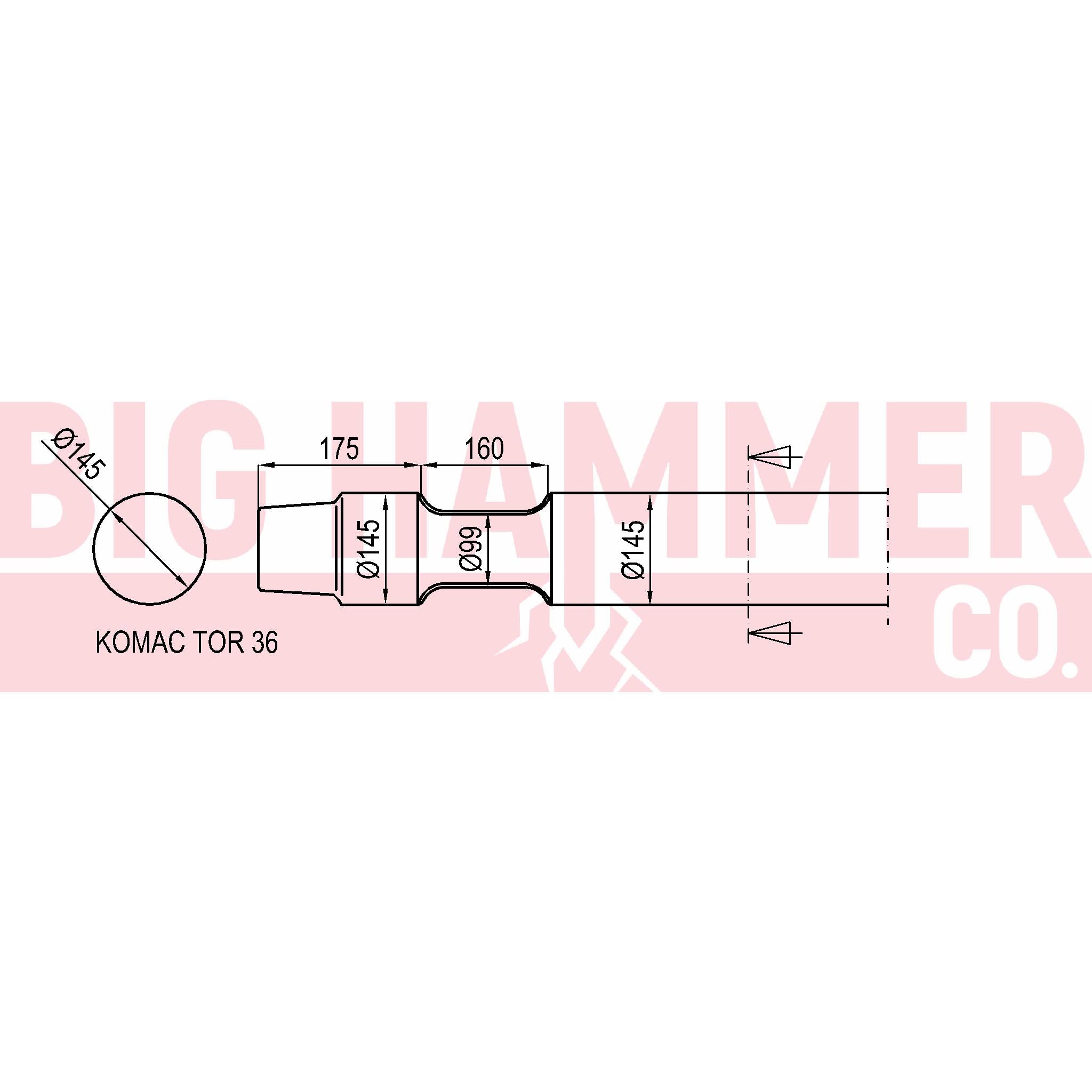 Komac TOR36 points and chisels