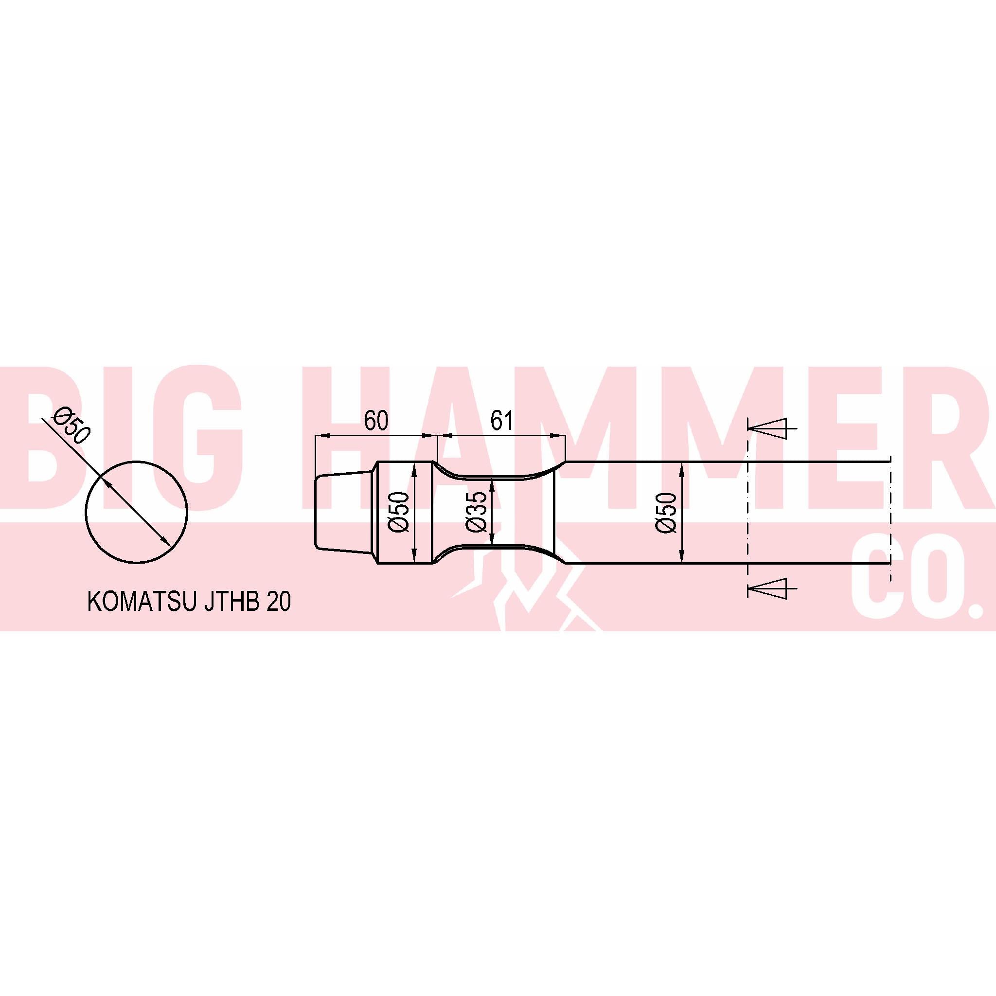 Komatsu JTHB20 Chisel and Point