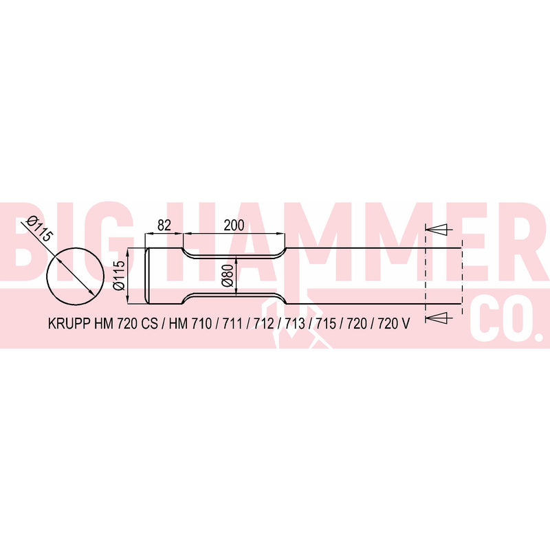Krupp HM710 , 711 , 712 , 713 , 715 , 720 , 720V Point and Chisel