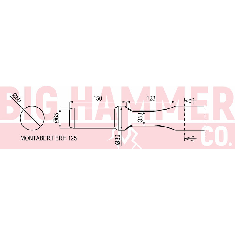 Montabert BRH125 Point and Chisel