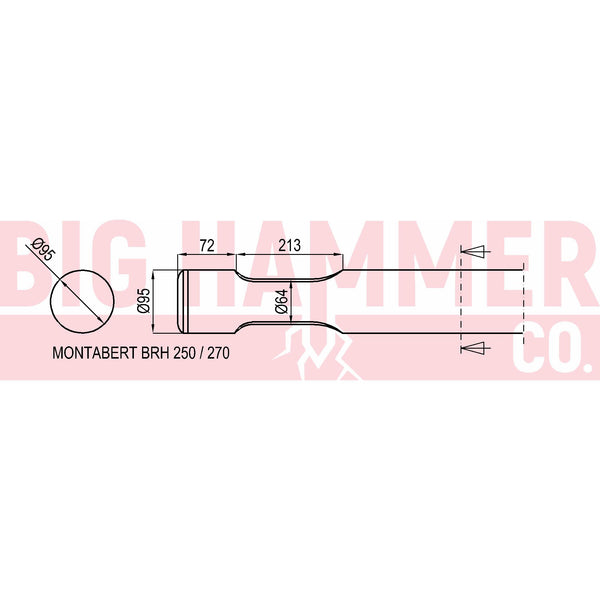 Montabert BRH250 , 270 Point and Chisel